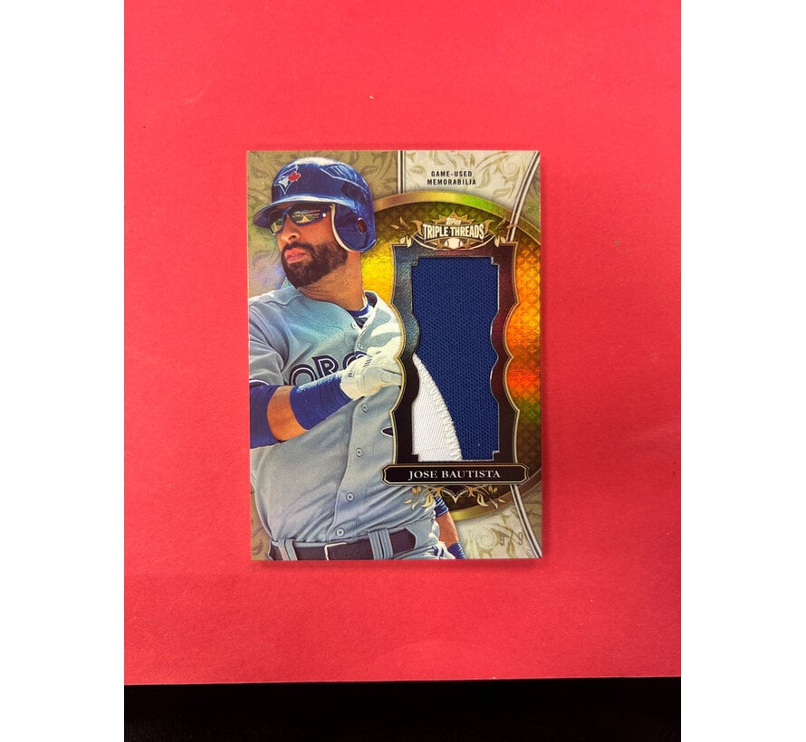 2013 TOPPS TRIPLE THREADS JOSE BAUTISTA PATCH /9