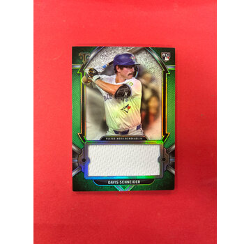 TOPPS 2024 TOPPS TRIPLE THREADS DAVIS SCHNEIDER SINGLE JUMBO PATCH GREEN /27