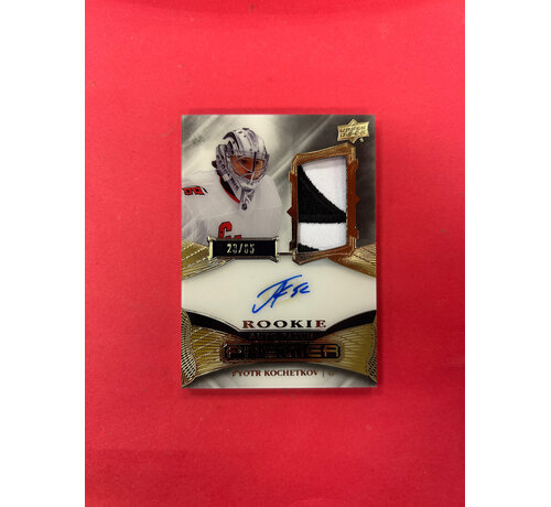UPPER DECK 2022-23 UPPER DECK PREMIER PYOTR KOCHETKOV ROOKE AUTO PATCH GOLD /65
