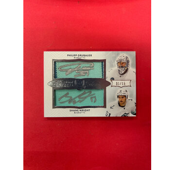 UPPER DECK 2023-24 UPPER DECK THE CUP DUAL SCRIPTED SWATCHES WRIGHT/GRUBAUER /15