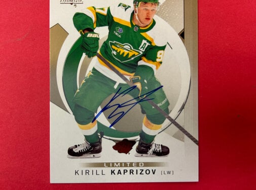UPPER DECK 2024-25 SP AUTHENTIC KIRILL KAPRIZOV  LIMITED GOLD AUTOGRAPH