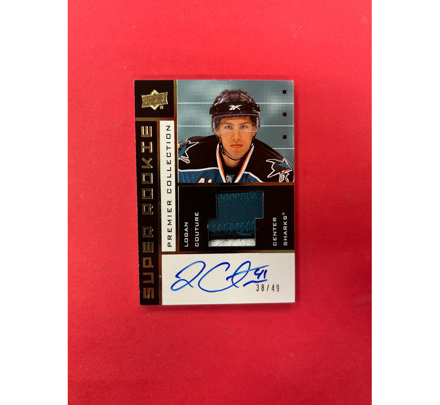 2017-18 UPPER DECK PREMIER LOGAN COUTURE SUPER ROOKIE PATCH AUTO /49