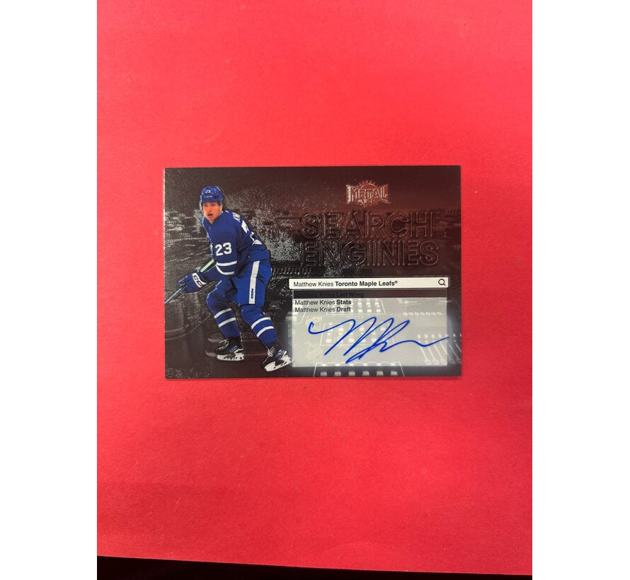 2024-25 METAL UNIVERSE MATTHEW KNIES SEARCH ENGINES AUTOGRAPH