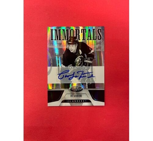 PANINI 2011-12 PANINI CERTIFIED PAT LAFONTAINE IMMORTALS MIRROR 1/1 AUTOGRAPH