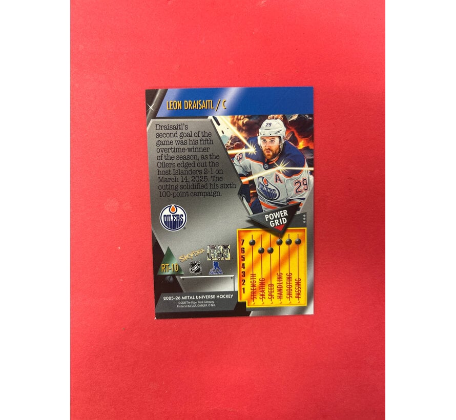 2025-26 UPPER DECK METAL UNIVERSE LEON DRAISAITL RETRO