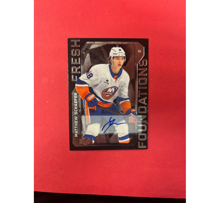 2025-26 METAL UNIVERSE MATTHEW SCHAEFER FRESH FOUNDATIONS ROOKIE AUTOGRAPH