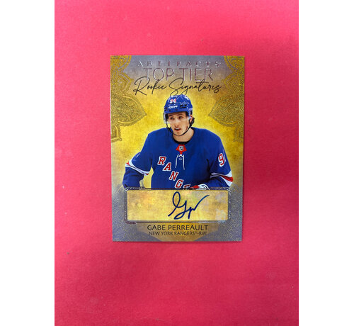 UPPER DECK 2025-26 UPPER DECK ARTIFACTS GABE PERREAULT TOP TIER SIGNATURES
