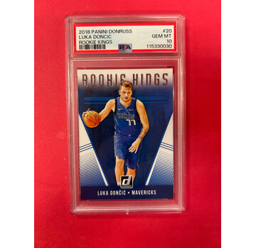 PANINI 2018-19 PANINI DONRUSS ROOKIE KINGS LUKA DONCIC PSA 10 #20