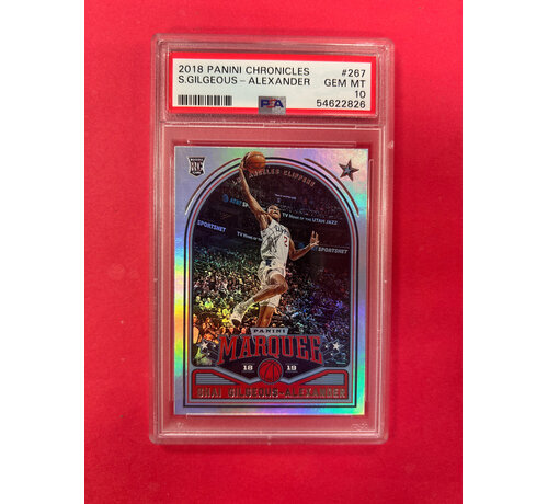 PANINI 2018-19 PANINI CHRONICLES MARQUEE SHAI GILGEOUS-ALEXANDER PSA 10 #267