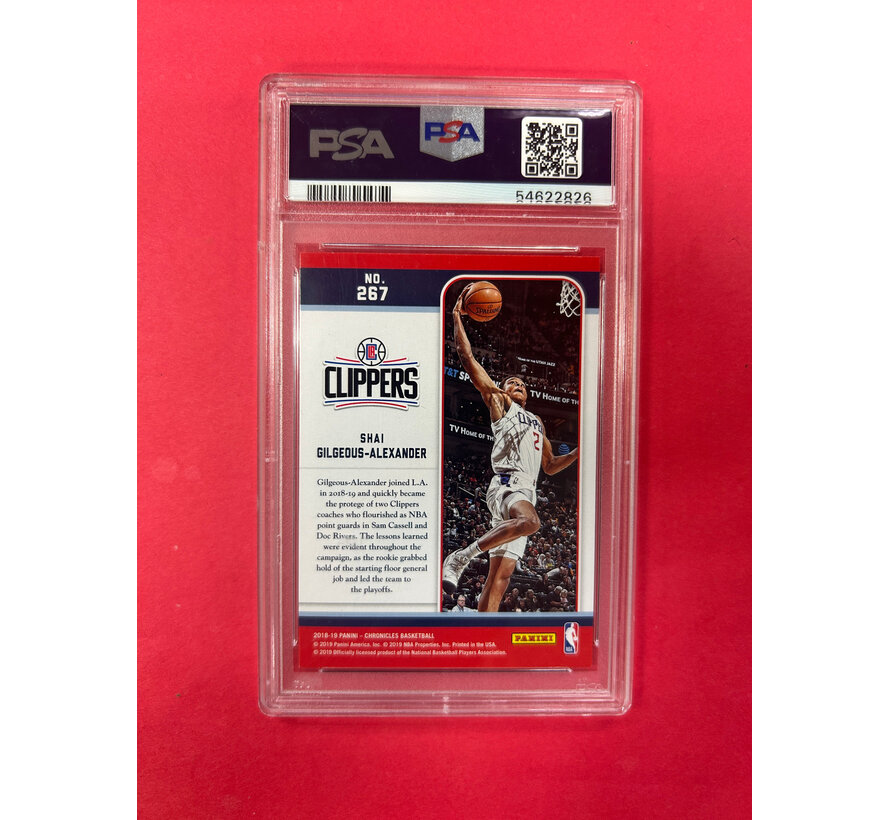 2018-19 PANINI CHRONICLES MARQUEE SHAI GILGEOUS-ALEXANDER PSA 10 #267