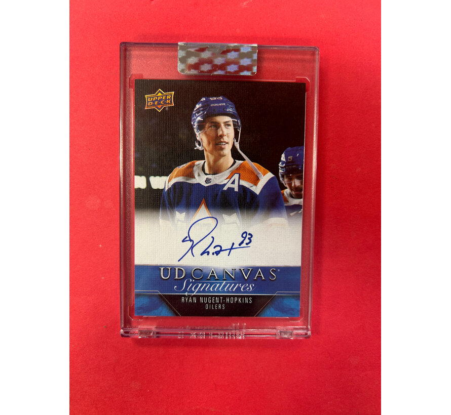 2023-24 UPPER DECK CLEAR CUT RYAN NUGENT HOPKINS UD CANVAS SIGNATURES