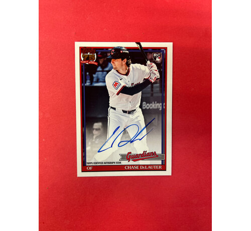 TOPPS 2025 TOPPS CHASE DELAUTER 1991 ROOKIE AUTOGRAPH