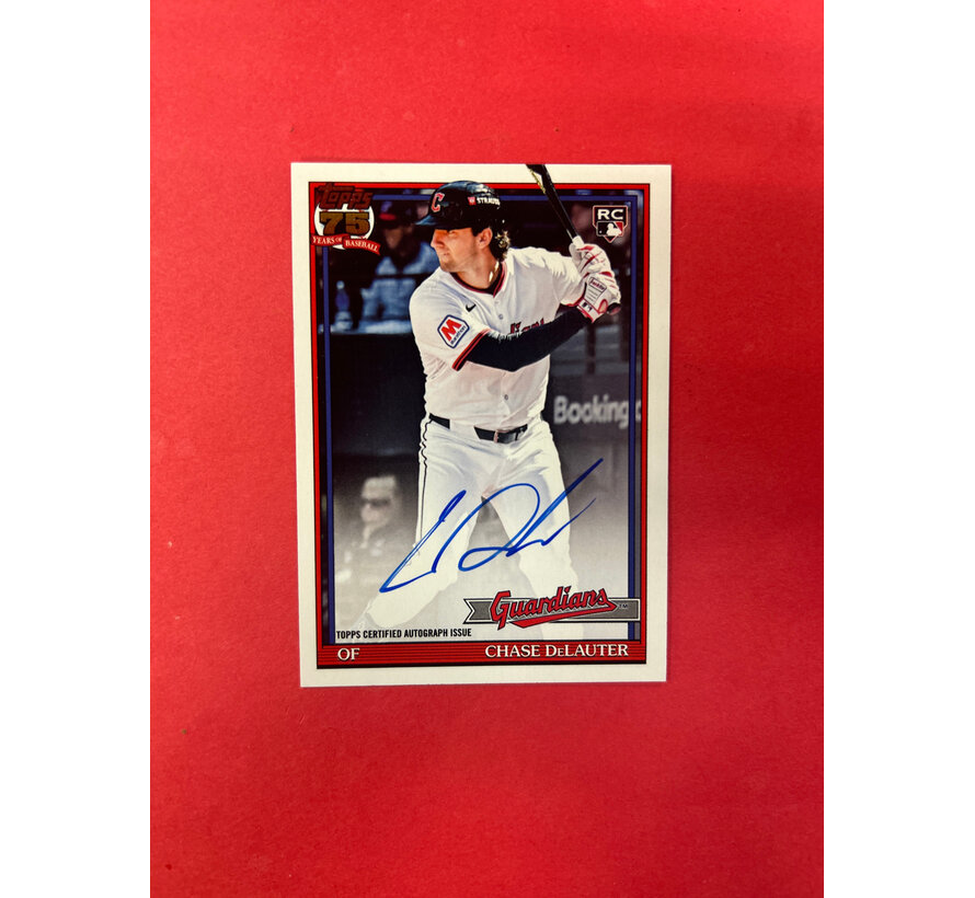 2025 TOPPS CHASE DELAUTER 1991 ROOKIE AUTOGRAPH