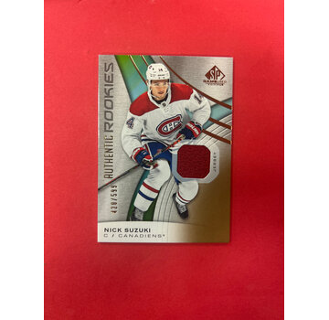 UPPER DECK 2019-20 SP GAME USED NICK SUZUKI AUTHENTIC ROOKIES /599 JERSEY