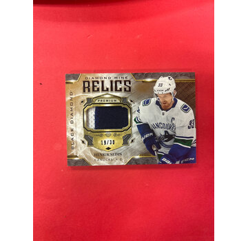 UPPER DECK 2019-20 UPPER DECK BLACK DIAMOND HENRIK SEDIN DIAMOND MINE RELICS PATCH /25