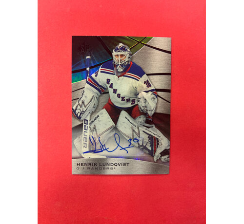 UPPER DECK 2019-20 SP GAME USED HENRIK LUNDQVIST AUTO /5