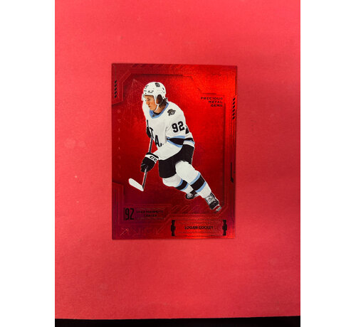 UPPER DECK 2025-26 UPPER DECK METAL UNIVERSE LOGAN COOLEY PRECIOUS METAL GEMS /100
