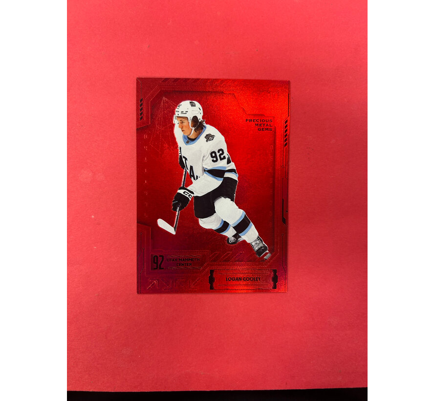 2025-26 UPPER DECK METAL UNIVERSE LOGAN COOLEY PRECIOUS METAL GEMS /100
