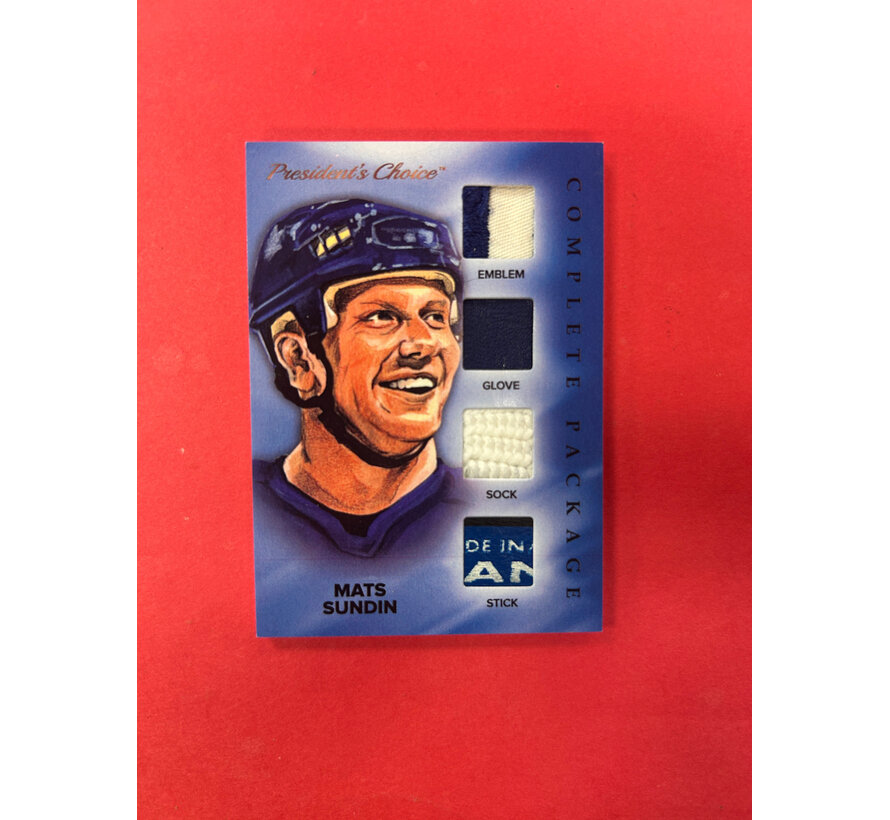 2024 PRESIDENTS CHOICE MATS SUNDIN COMPLETE PACKAGE 3/3