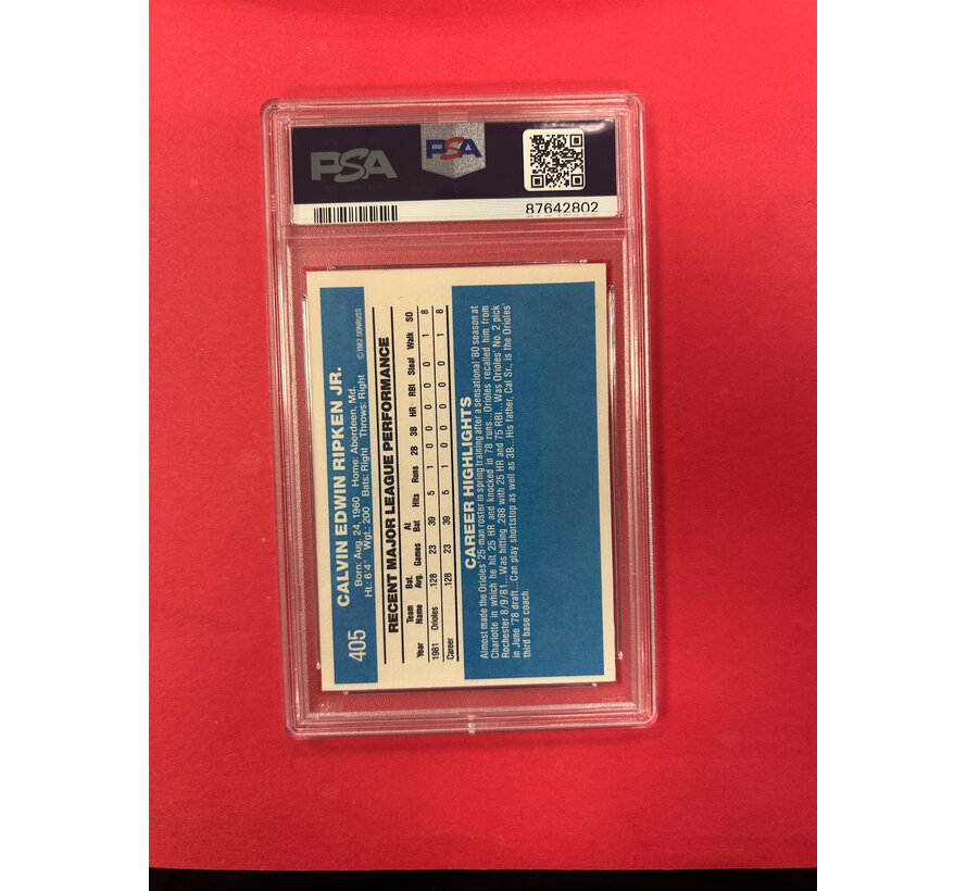 1982 DONRUSS CAL RIPKEN JR PSA GRADED 6