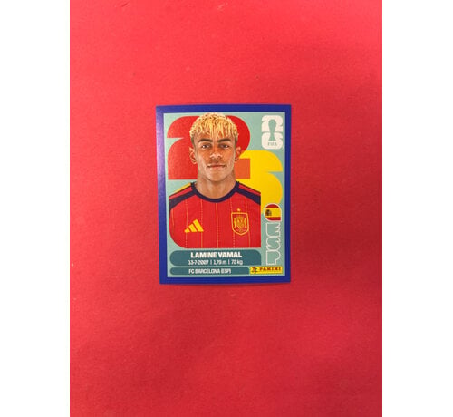 PANINI 2026 PANINI FIFA WORLD CUP STICKER LAMINE YAMAL BLUE