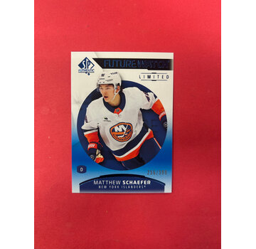 UPPER DECK 2025-26 SP AUTHENTIC MATTHEW SCHAEFER FUTURE WATCH BLUE /399