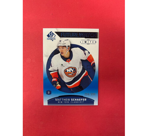 UPPER DECK 2025-26 SP AUTHENTIC MATTHEW SCHAEFER FUTURE WATCH BLUE /399