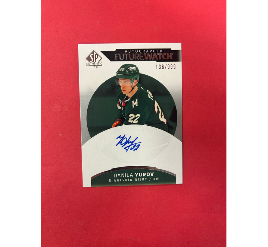 2025-26 SP AUTHENTIC DANILA YUROV FUTURE WATCH AUTOGRAPH /999