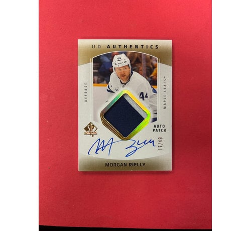UPPER DECK 2025-26 SP AUTHENTIC MORGAN RIELLY UD AUTHENTICS PATCH AUTO /49
