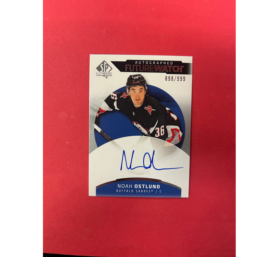 2025-26 SP AUTHENTIC NOAH OSTLUND FUTURE WATCH AUTOGRAPH /999