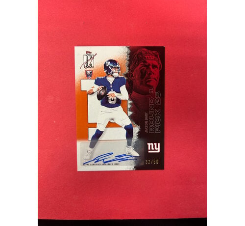 TOPPS 2025 TOPPS SIGNATURE CLASS JAXSON DART SIGNATURE ROOKIES  ORANGE /50