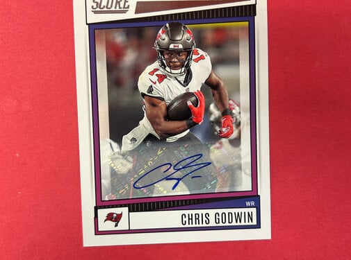PANINI 2022 PANINI SCORE CHRIS GODWIN AUTOGRAPH