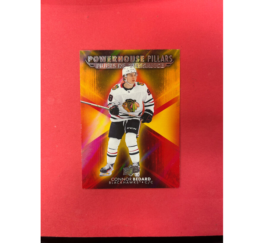 2025-26 UPPER DECK TIM HORTOS CONNOR BEDARD POWERHOUSE PILLARS