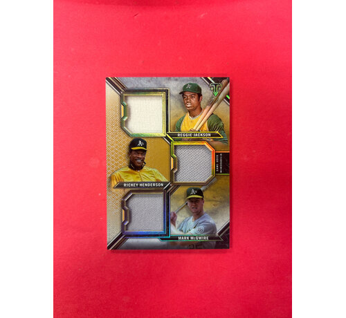 TOPPS 2021 TOPPS TRIPLE THREADS JACKSON/HENDERSON/MCGWIRE /9