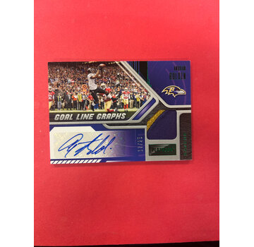 PANINI 2021 PANINI PLAYBOOK ANQUAN BOLDIN GOAL LINE GRAPHS PATCH AUTO /25