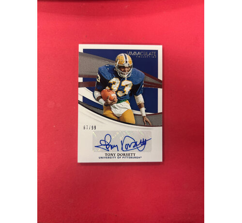 PANINI 2021 PANINI IMMACULATE TONY DORSETT AUTOGRAPH /99