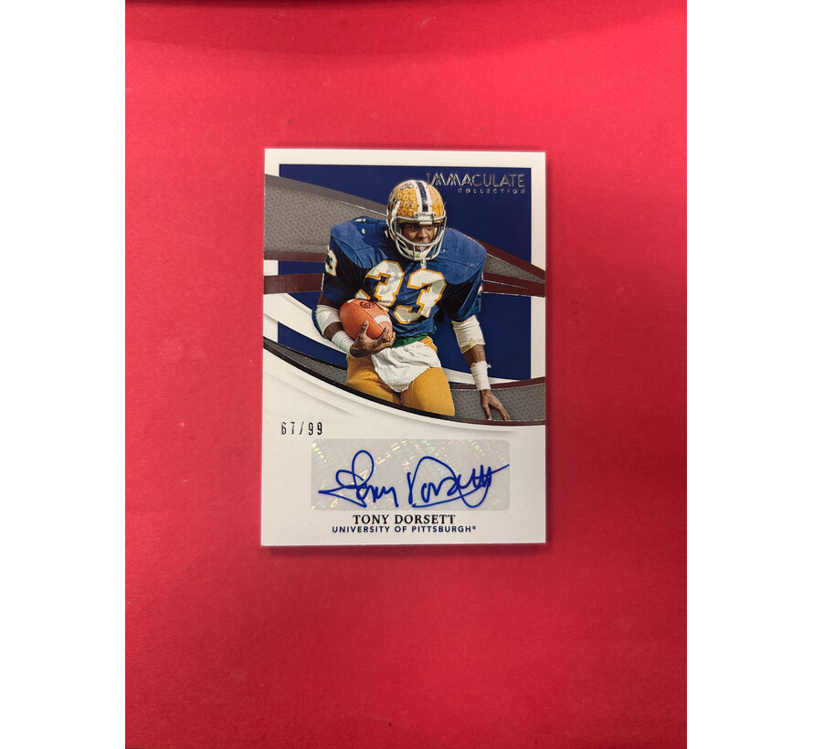 2021 PANINI IMMACULATE TONY DORSETT AUTOGRAPH /99