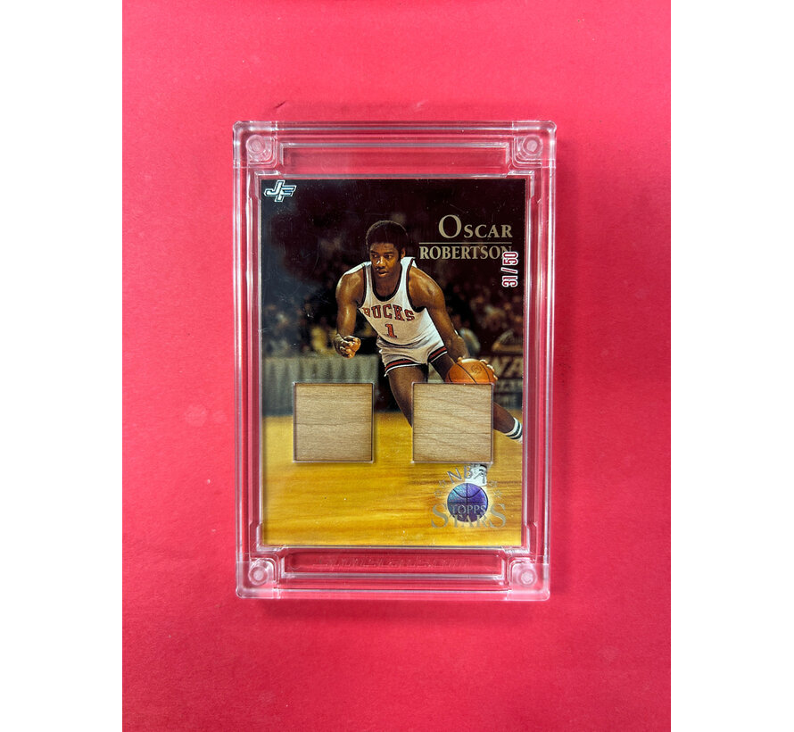 2023 JERSEY FUSION OSCAR ROBERTSON GAME USED FLOORING /50