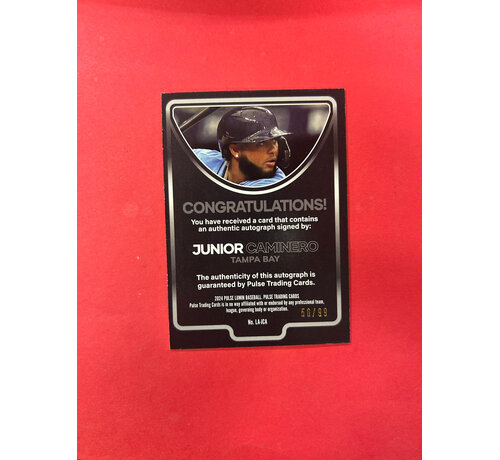 2024 PULSE LUMIN JUNIOR CAMINERO AUTOGRAPH /99
