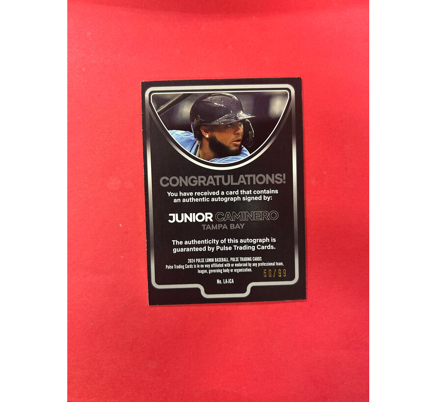 2024 PULSE LUMIN JUNIOR CAMINERO AUTOGRAPH /99