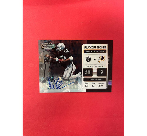 PANINI 2021 PANINI CONTENDERS MARCUS ALLEN PLAYOFF TICKET AUTOGRAPH /15