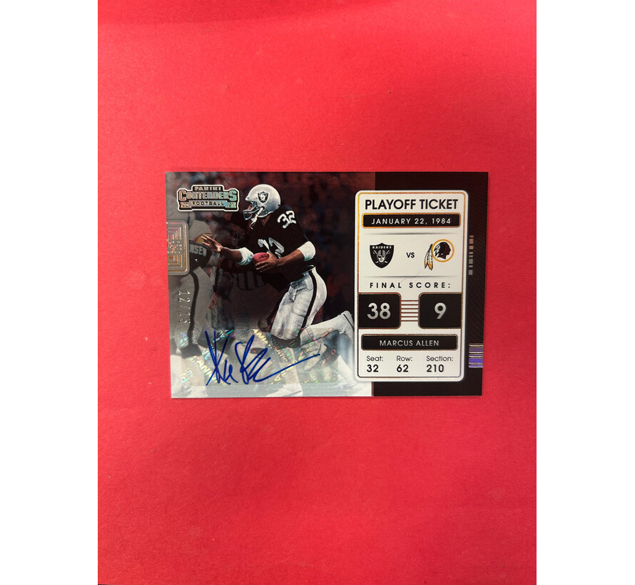 2021 PANINI CONTENDERS MARCUS ALLEN PLAYOFF TICKET AUTOGRAPH /15