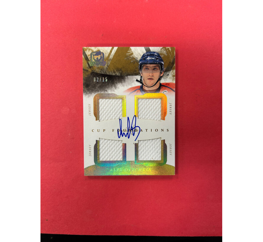 2010-11 UPPER DECK THE CUP ALEX OVECHKIN FOUNDATIONS QUAD PATCH AUTO /15