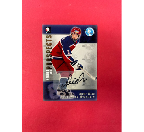 UPPER DECK 2004-05 IN THE GAME HEROES AND PROSPECTS ALEXADER OVECHKIN ROOKIE AUTOGRAPH