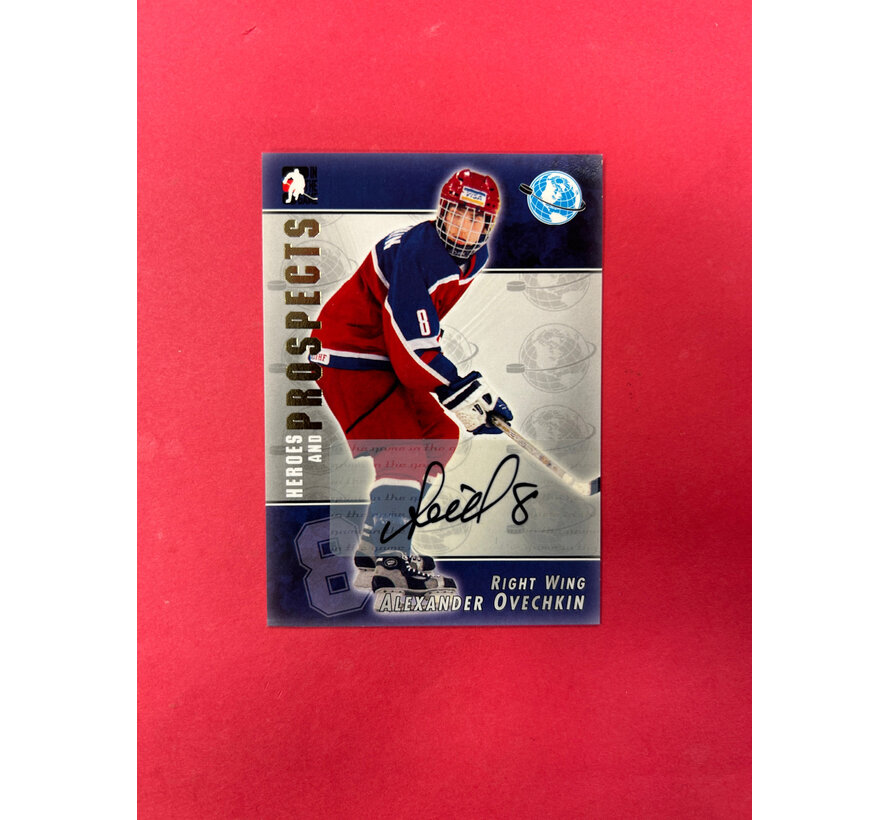 2004-05 IN THE GAME HEROES AND PROSPECTS ALEXADER OVECHKIN ROOKIE AUTOGRAPH