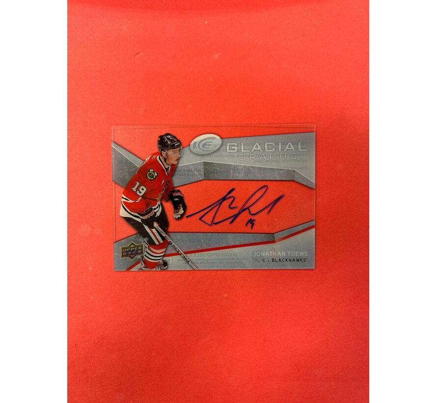 2008-09 UPPER DECK ICE JONATHAN TOEWS GLACIAL GRAPHS