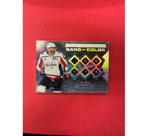 UPPER DECK 2025-26 UPPER DECK BLACK DIAMOND ALEX OVECHKIN BAND OF COLOUR /25