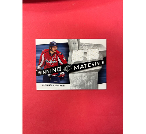 UPPER DECK 2008-09 UPPER DECK SPX ALEXANDER OVECHKIN WINNING MATERIALS