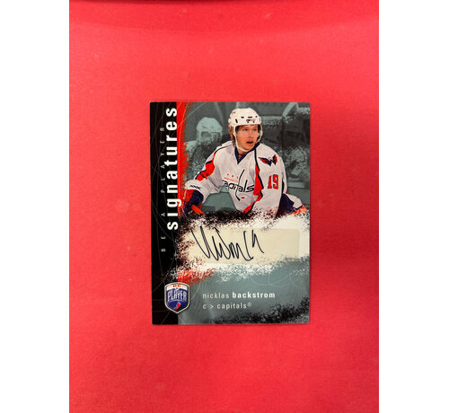 UPPER DECK 2007-08 BE A PLAYER NICKLAS BACKSTROM ROOKIE SIGNATURES