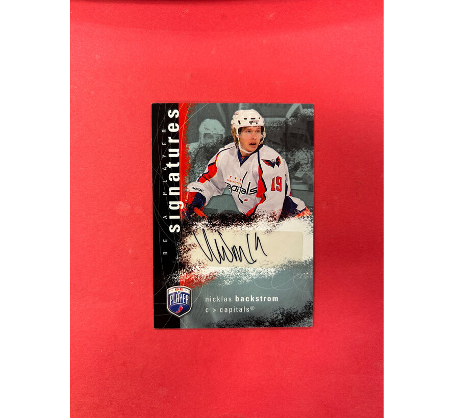 2007-08 BE A PLAYER NICKLAS BACKSTROM ROOKIE SIGNATURES